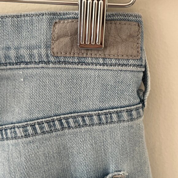 AGOLDE Isabel Slim Straight Boyfriend Distressed Relaxed Denim Jeans Size 32 - Picture 6 of 9